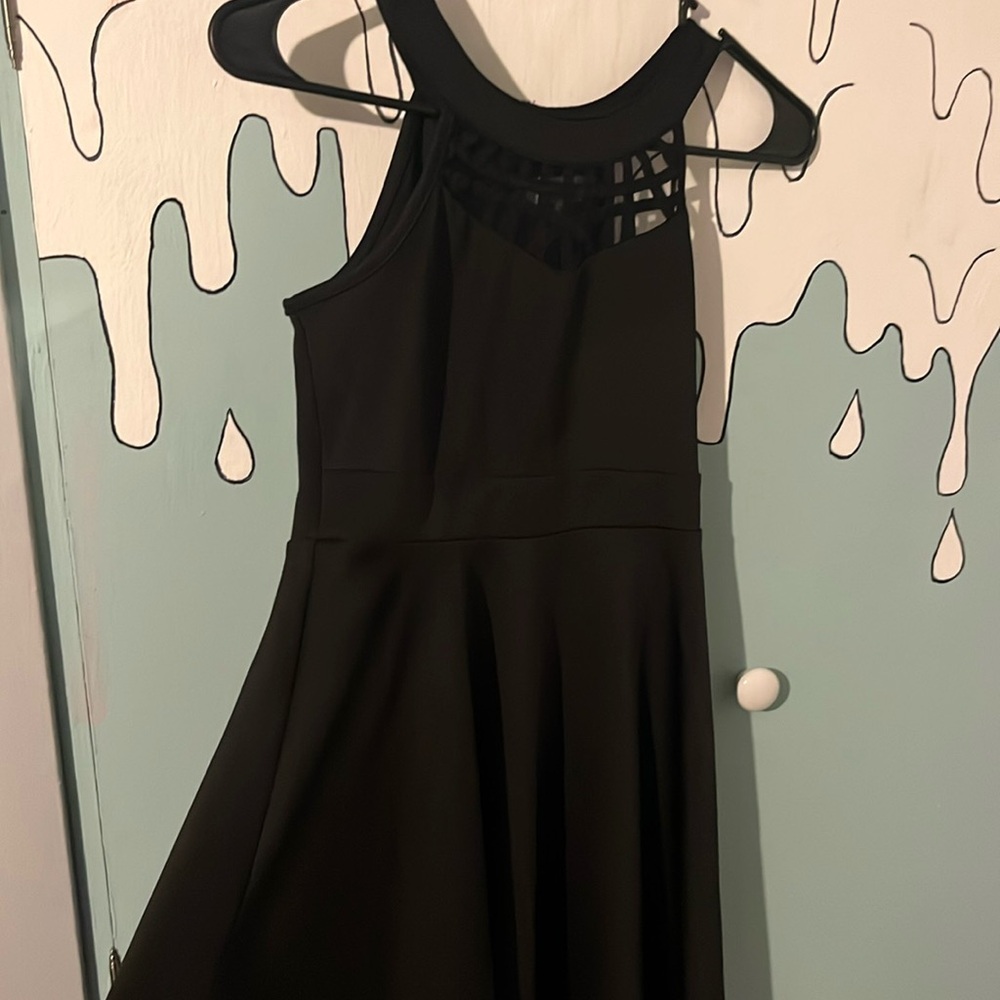 Black short dress